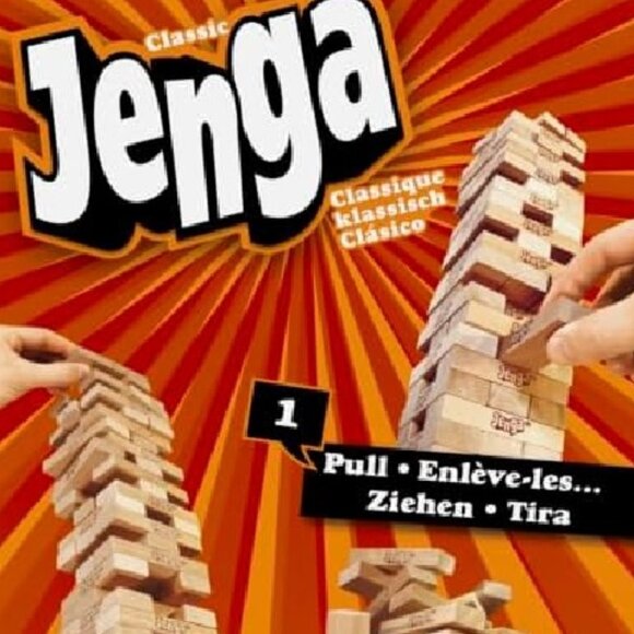 Hasbro Jenga Classic Refresh Game Genuine Hardwood Blocks Stacking Tower Game - Picture 4 of 6
